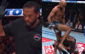 Herb Dean hué à l&rsquo;UFC Fight Night alors qu&rsquo;une faute manquée suscite une nouvelle réaction des fans